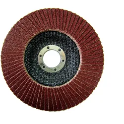 Vago-Tools 5x Fächerschleifscheiben 125mm konisch P 60 Braun Lamellenscheiben