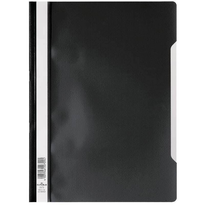 DURABLE 10 Schnellhefter Kunststoff schwarz DIN A4