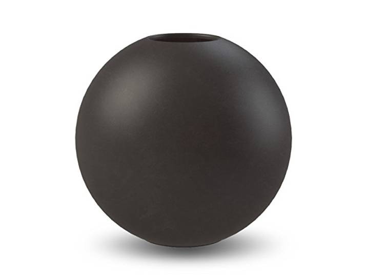 Cooee Design Vase Boule en céramique\, Noir\, 20 cm