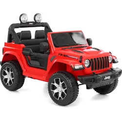 Kinder Elektroauto Jeep Wrangler Rubicon Rot