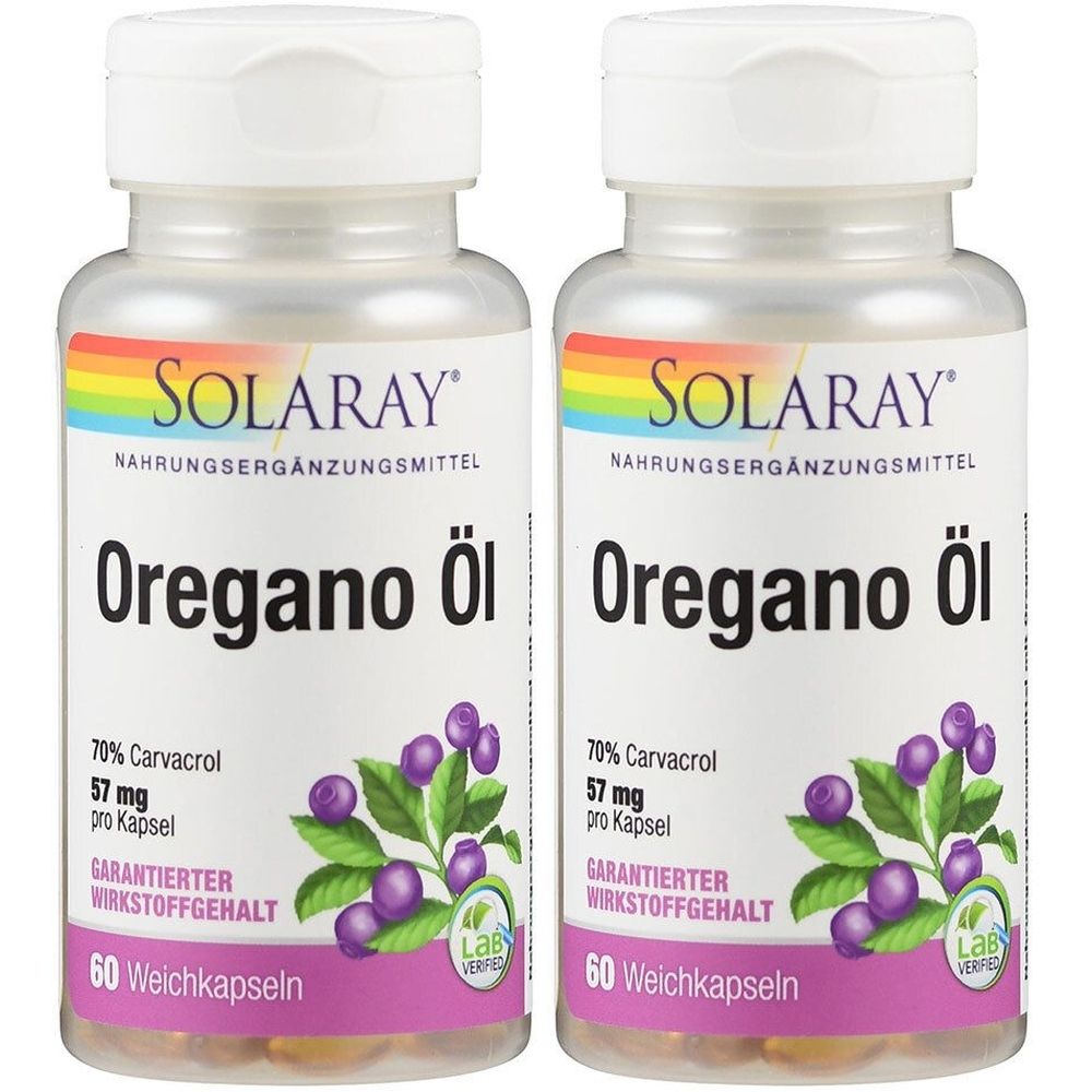 Oregano ÖL Solaray Kapseln 2x 2x60 St