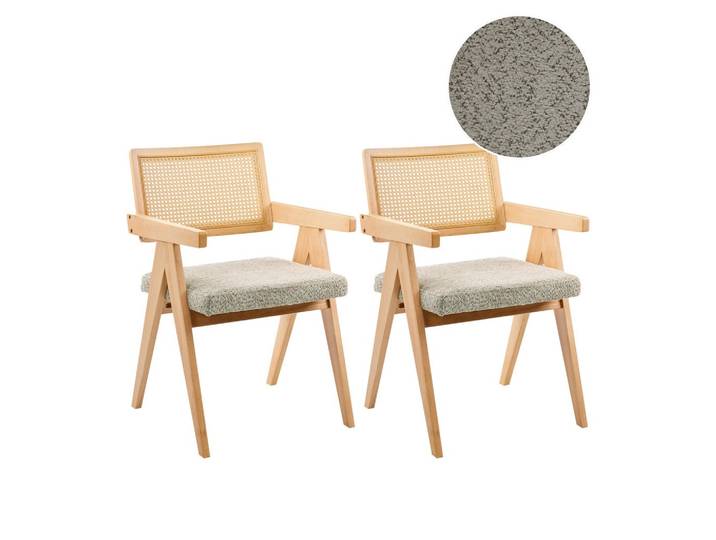 ESSZIMMERSTUHL 2er-Set Hellbraun Ava