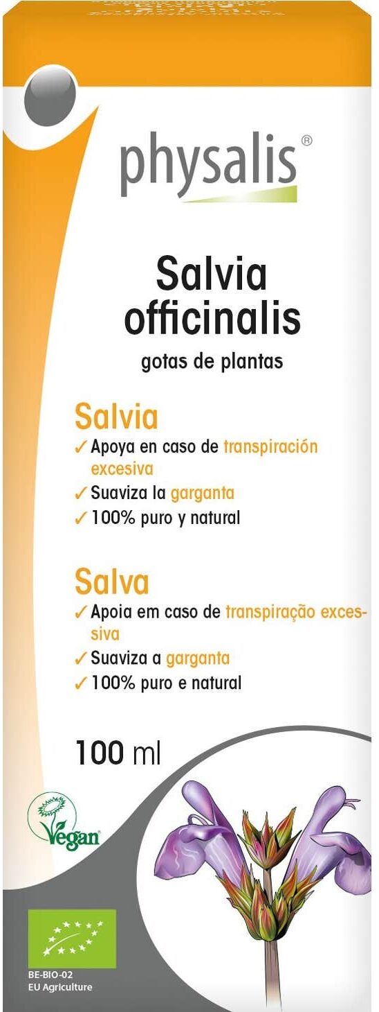PHYSALIS Salvia Officinalis Extracto Hidroalcohólico Bio 100 ml
