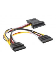 InLine Netz-Splitter SATA-Stromstecker M bis W 15 cm (29681)
