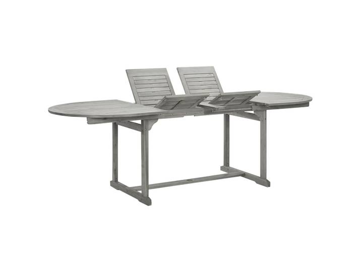 vidaXL Garten-Esstisch (160-240)x100x75 cm Massivholz Akazie