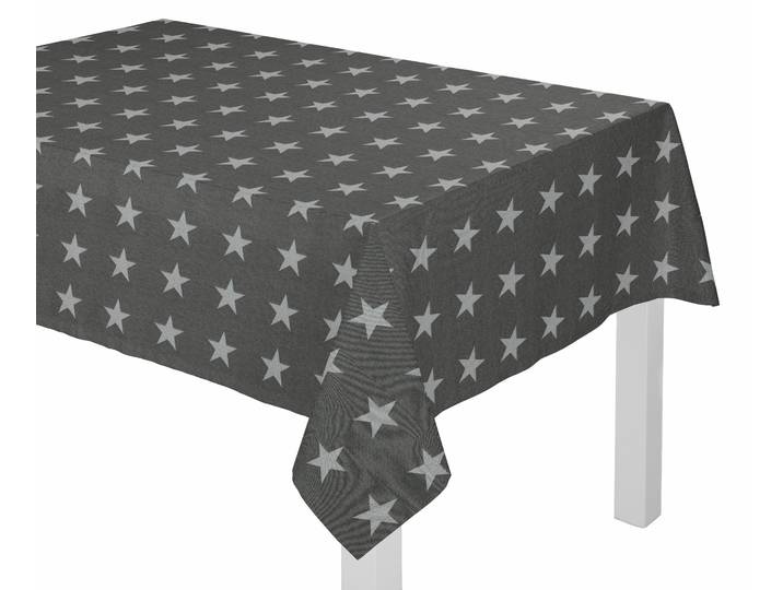 Tischdecke WIRTH Felino Gr. 5, grau, B:130cm L:220cm, Baumwolle, Polyester, Tischdecken, Tischdecke
