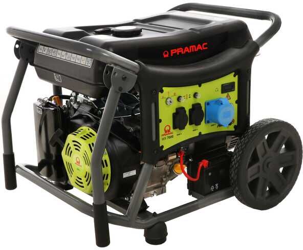 WX7000 Pramac - Groupe électrogène 6.1 kw monophasé à essence - Sur chariot
