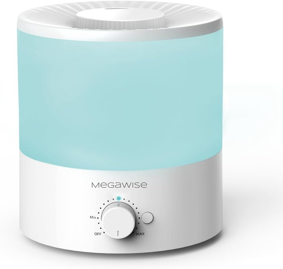Ultrasonic Cool Mist Luchtbevochtiger 1,5L - Draagbare Luchtbevochtiger met Instelbare Mistniveaus - Wit/Multicolour