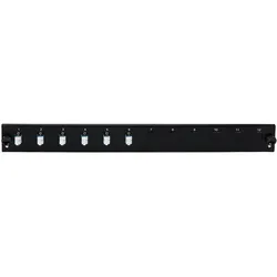 EFB Elektronik Bestückte Frontblende mit 6 x LC Duplex Kupplung horizontal, grau, Server Zubehör, Grau