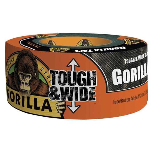 Gorilla 3044300 Panzerband, PE-Klebeband Schwarz, 0.42mm x 73mm x 27m (73 mm) (3044300)