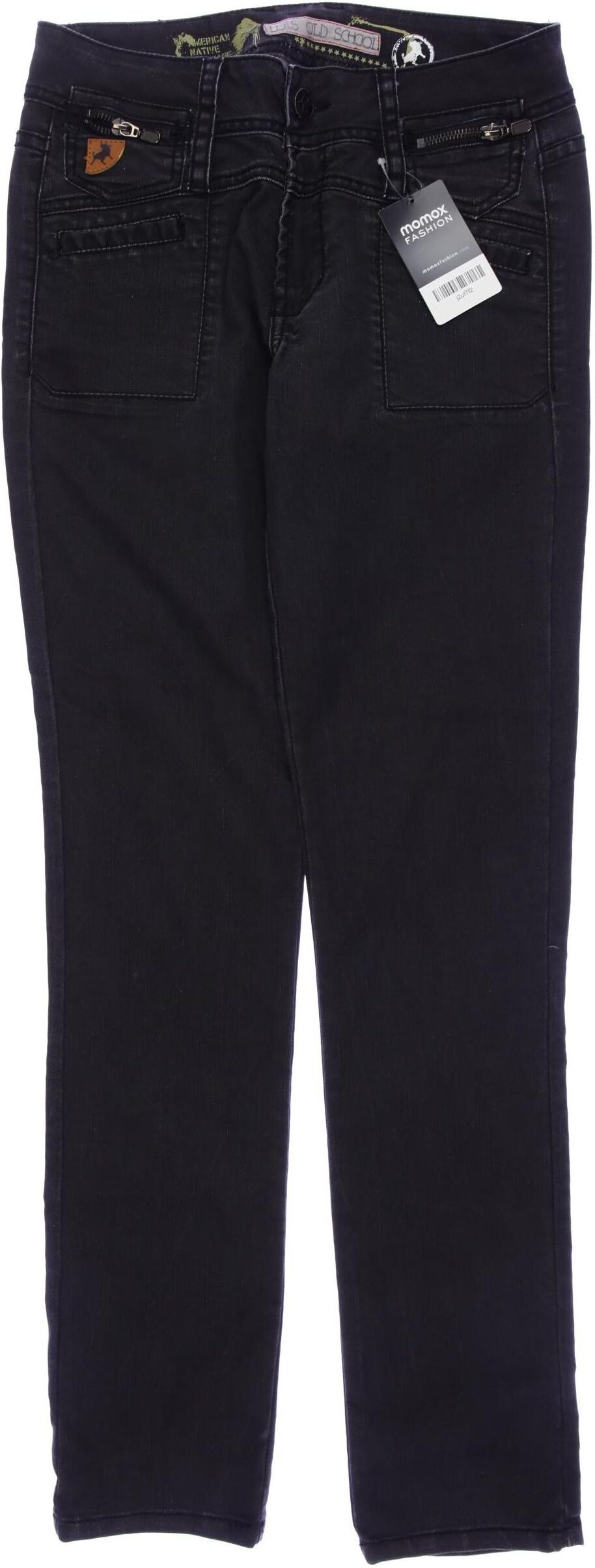 Lois Damen Jeans, Grau, Gr. W30, Baumwolle / Synthetik / Elasthan - Second Hand
