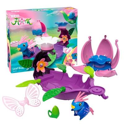 BRIO Flora - 36234 Lilys Blatt-Boot | Spielset für endlosen fantasievollen Spielspaß für Mädchen und Jungen ab 3 Jahren - wunderschönes Geschenk