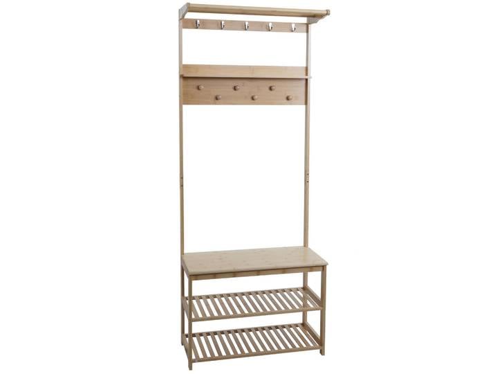 Jamb Standgarderobe Braun, Holz, 70x170x31 cm, Garderobe, Garderobenständer