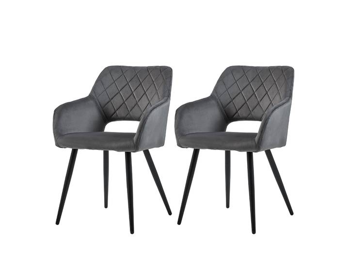 2x Chaises de comptoir de cuisine rembourrées en velours, chaises de réception pour salle à manger