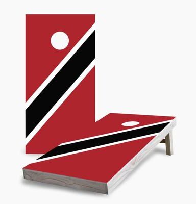 Skip's Garage Trinidad and Tobago Flag Regulation 2x4 Cornhole Game Set