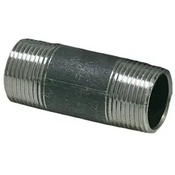 Stahl Rohrdoppelnippel - schwarz 1/2" x 700 mm