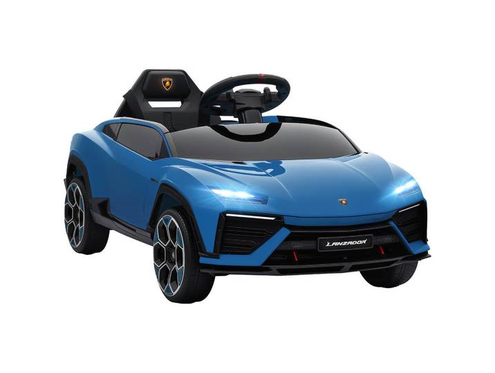 ComfortXL Elektroauto De-06284 Lamborghini lizenziert mit 2,4G Fernbedienung Blau, Kunststoff, Metall, 49x43x101.5 cm, Freizeit & Co, Gartenspielzeug, Kinder-Elektrofahrzeuge