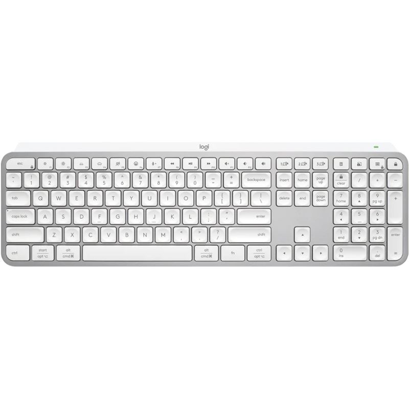 Logitech MX Keys S USB 2.4GHz Bluetooth Deutsch weiß/grau (kabellos)