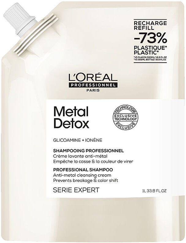 L'Oréal Professionnel Paris Metal Detox Shampoing cheveux abîmés recharge 500 ml