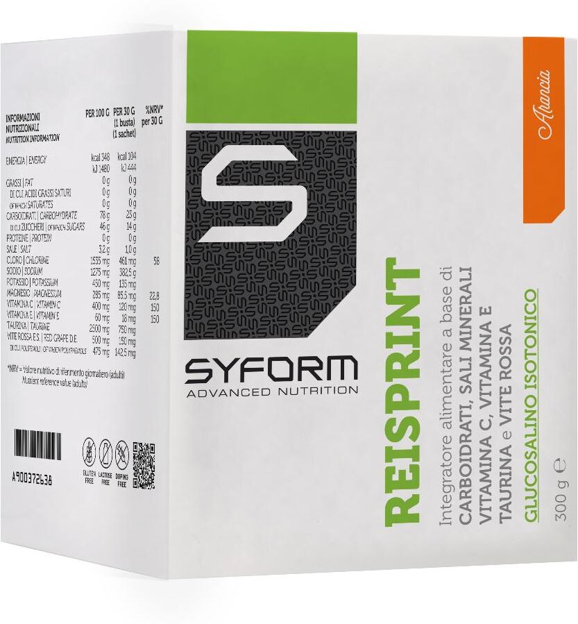 SYFORM Srl Reisprint Arancia 10 Buste - Integratore Energetico per Sportivi