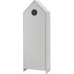 Vipack CASAMI - Schrank mit Tür weiß, Rillenprofil senkrecht, MDF lackiert