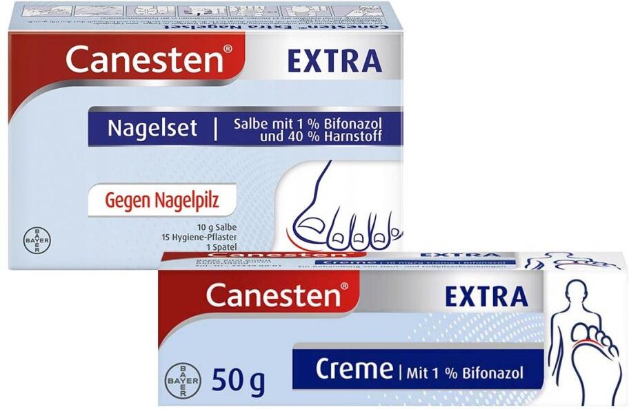 Canesten EXTRA 2-Phasen-Kurztherapie-Set bei Nagelpilz mit 50g E 1stk