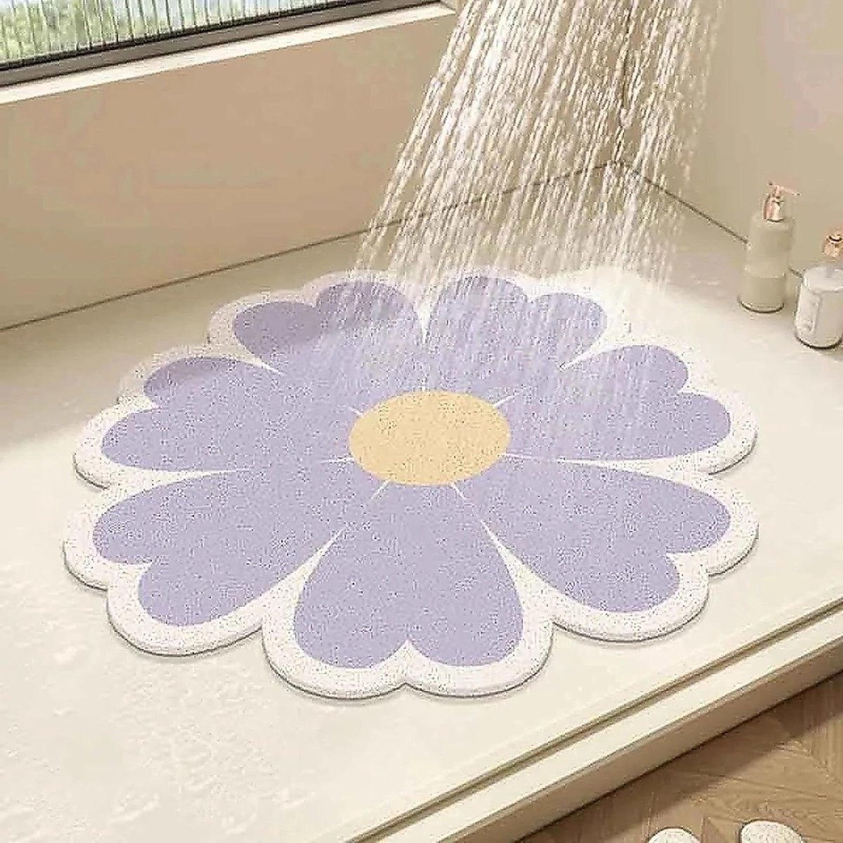 Ronde Douchemat met Antislip Roosterrug - Diameter: 100 cm