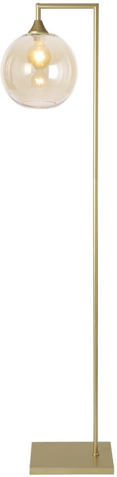 17 Stories Aeshia 155 H cm Task Floor Lamp Amber/Gold 155cm H X 15cm W X 35cm D