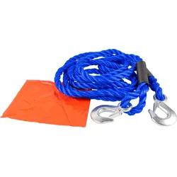 Abschleppseil mit Haken LAMPA Abschleppgurt 4 m/18 mm/5 t blau