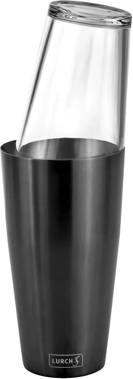 LURCH Cocktail Shaker "mit Glas 0.75 l, Smoke", grau (smoke gray), H:27,5cm Ø:9cm, Shaker, Cocktail Shaker smoke gray Einheitsgröße