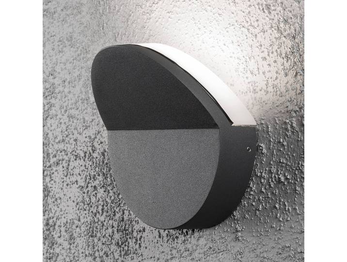 Konstsmide LED Aussenwandleuchte Matera, schwarz, Aluminium, Modern, LED Wandleuchte außen