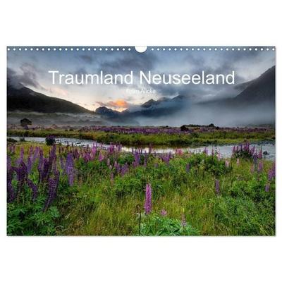 Traumland Neuseeland (Wandkalender 2027 DIN A3 quer), CALVENDO Monatskalender