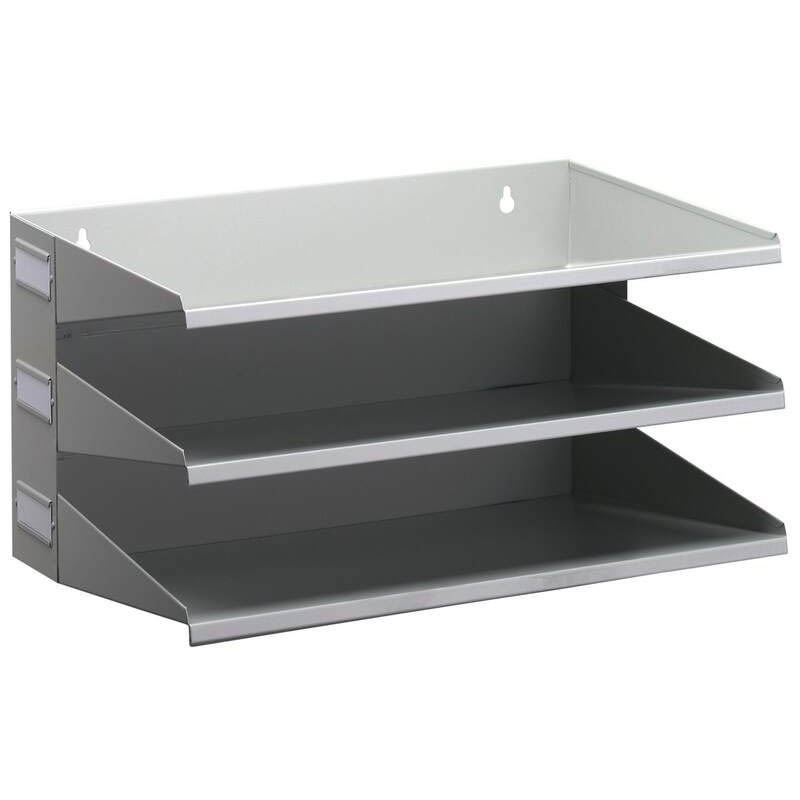 DURABLE Sortierstation grau mit 3 Fächer