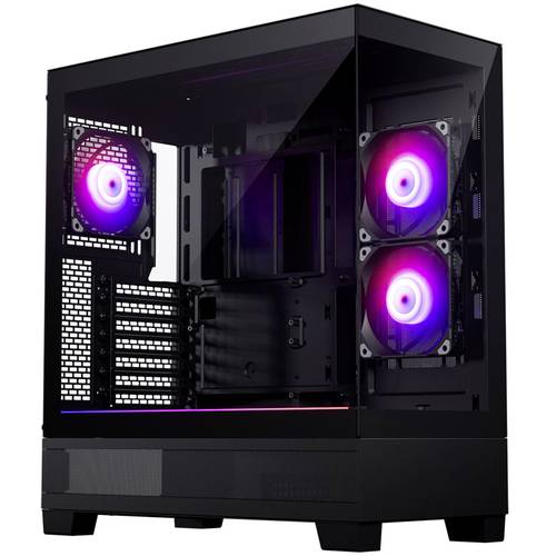Phanteks XT View Tempered Glass Windows, D-RGB - schwarz Midi-Tower Gaming-Gehäuse, Gehäuse, PC-Gehäuse Schwarz