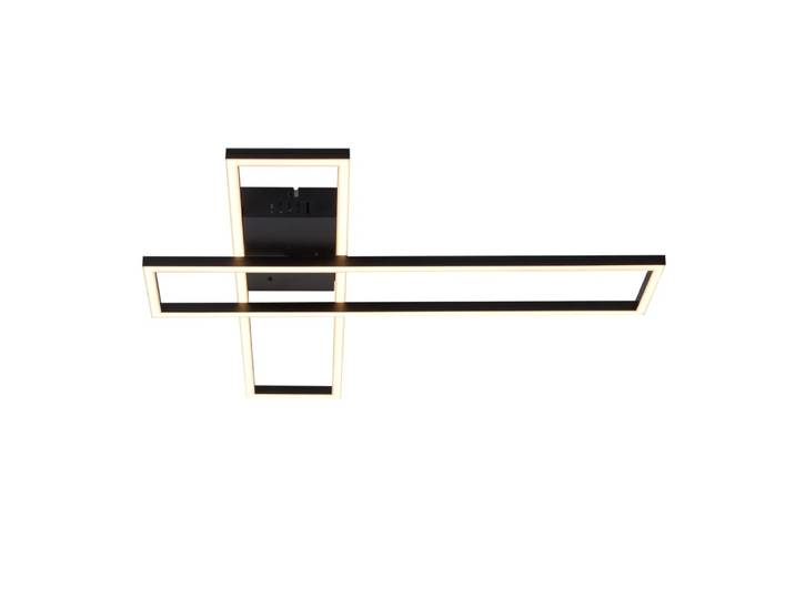 Plafonnier en plastique noir 80x22x5.6cm led intensité variable 42w