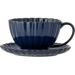 Latina Tasse 220 ml blau mit Untertasse