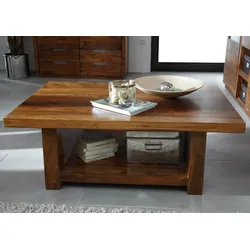 Couchtisch Sheesham 120x85x43 walnuss lackiert DUKE #119