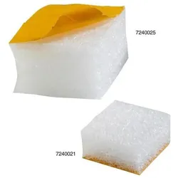Transpak, Verpackungsmaterial, Schaumpads Masse 50x50x25mm weiss stark haftend