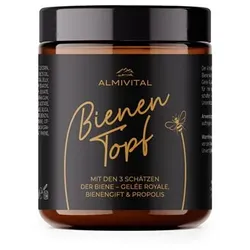 ALMIVITAL Bienentopf Salbe mit Propolis Extrakt, Gelee Royale & Bienengift 180ml