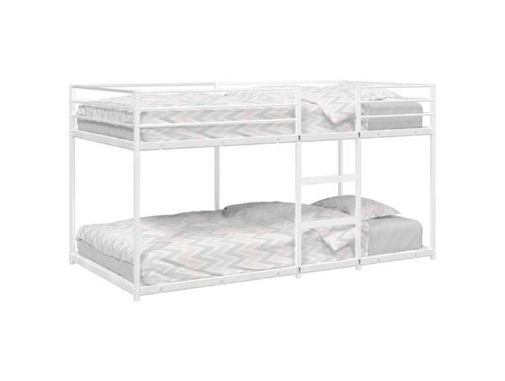 CHIC Lit adulte 1 place - 90x190 cm Lit superposé blanc 90x190 cm acier #Sara50073