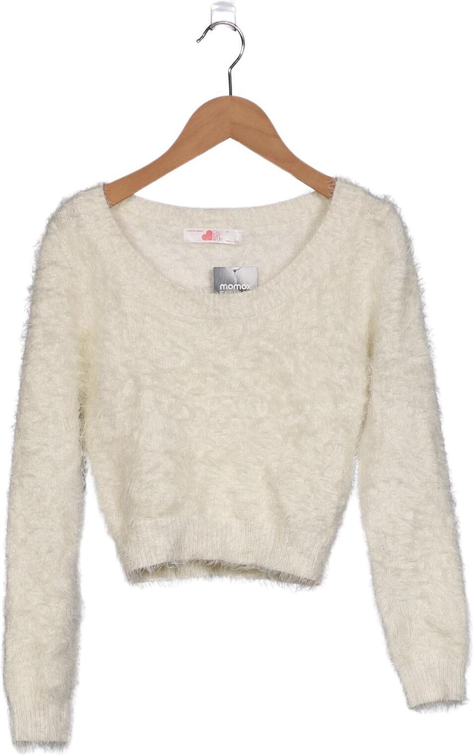 American Apparel Damen Pullover, Cremeweiß, Gr. M, Synthetik - Second Hand