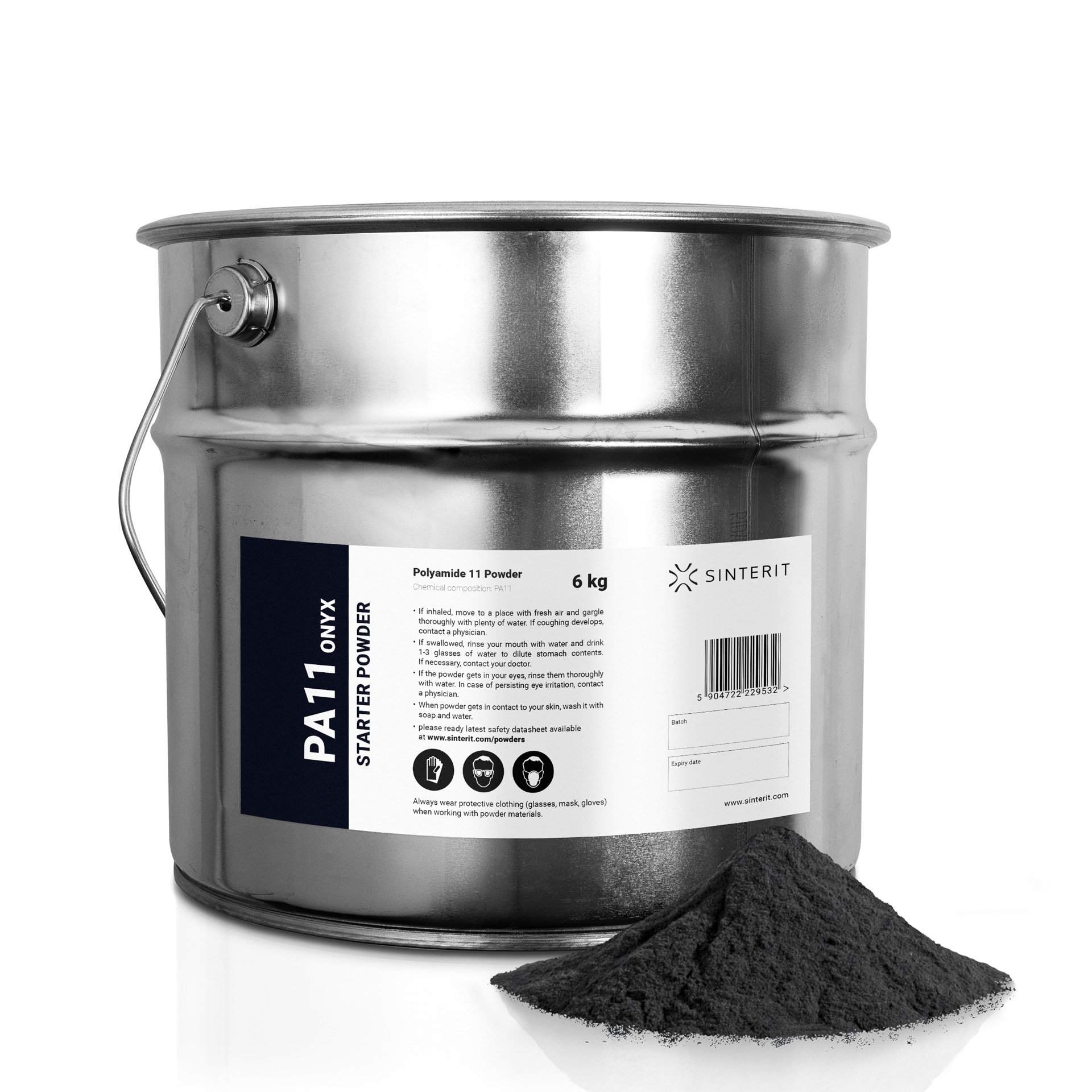 Sinterit Powder - PA11 Onyx STARTER POWDER - 6 kg FZ109