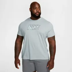 NIKE Dri-FIT Fitness T-Shirt Herren 063 - dk grey heather M