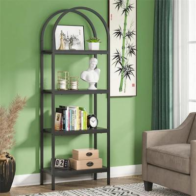 DEVERA Industrial 4-Shelf Bookcase