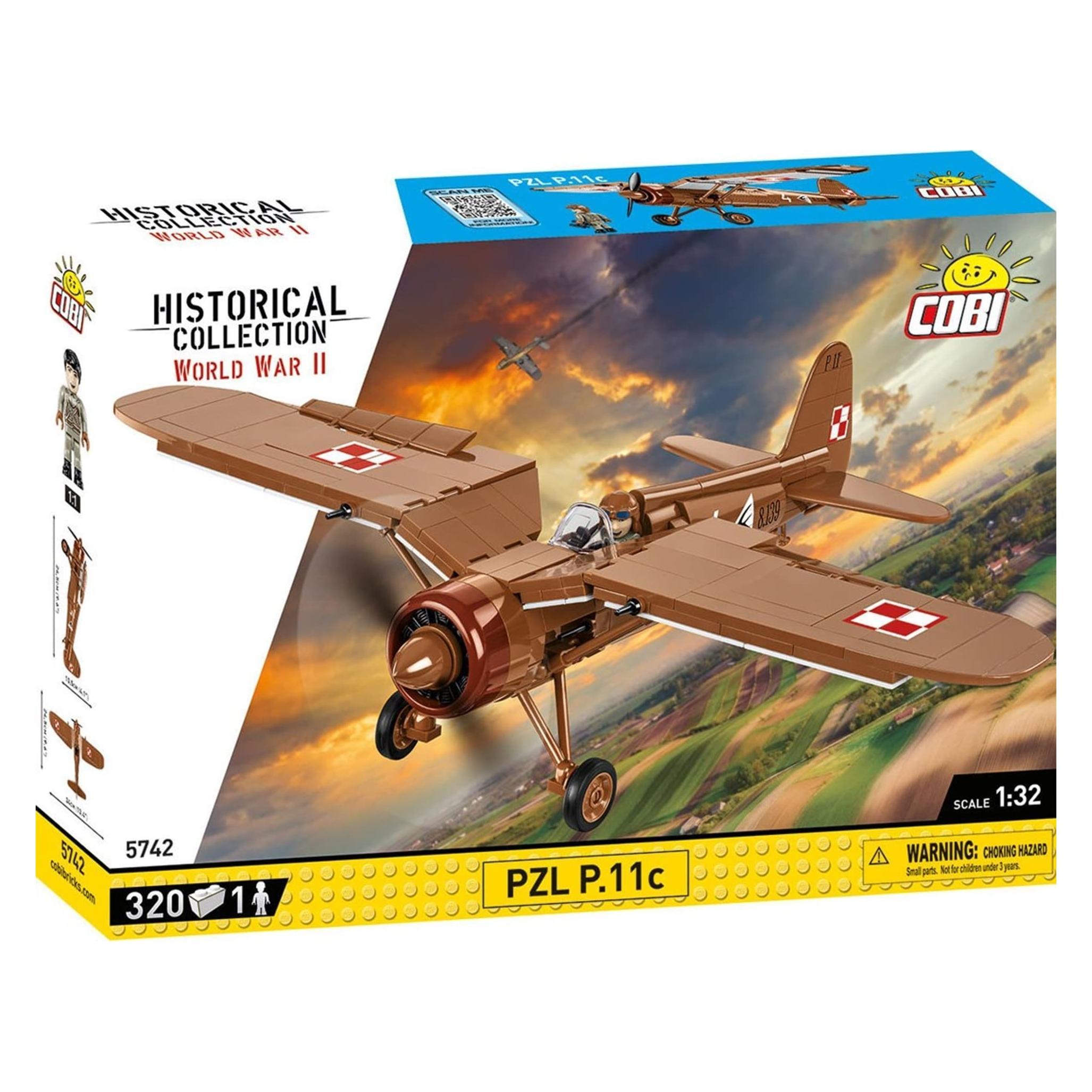 Cobi PZL P.11c, Modell, 320 Teile, ab 7 Jahren (COBI-5742)