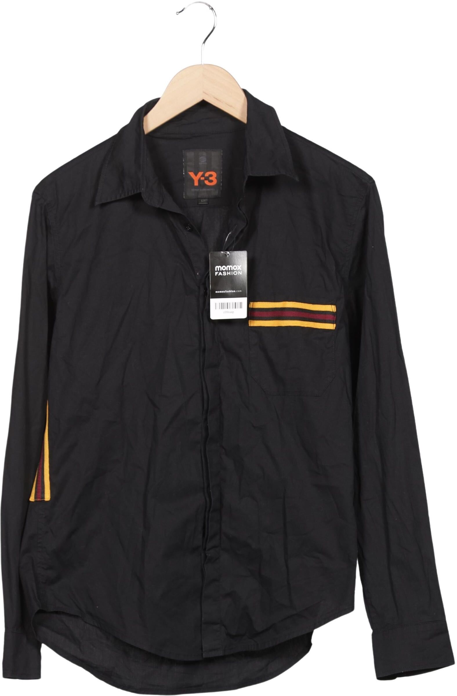 Y-3 Herren Hemd, Schwarz, Gr. S, Baumwolle - Second Hand