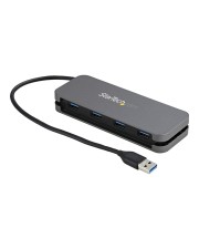 StarTech.com 4 Port USB 3.0 Hub 5Gbps 4A 11in Cable 5 Gbps 5 4-Port (HB30AM4AB)