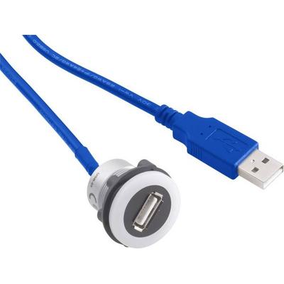 TRU Components USB-12-BK USB-Einbaubuchse 3.0 Buchse, Einbau Inhalt: 1St.