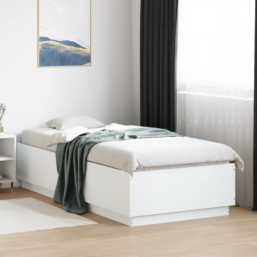 17 Stories Noar Bed Frame White European Single