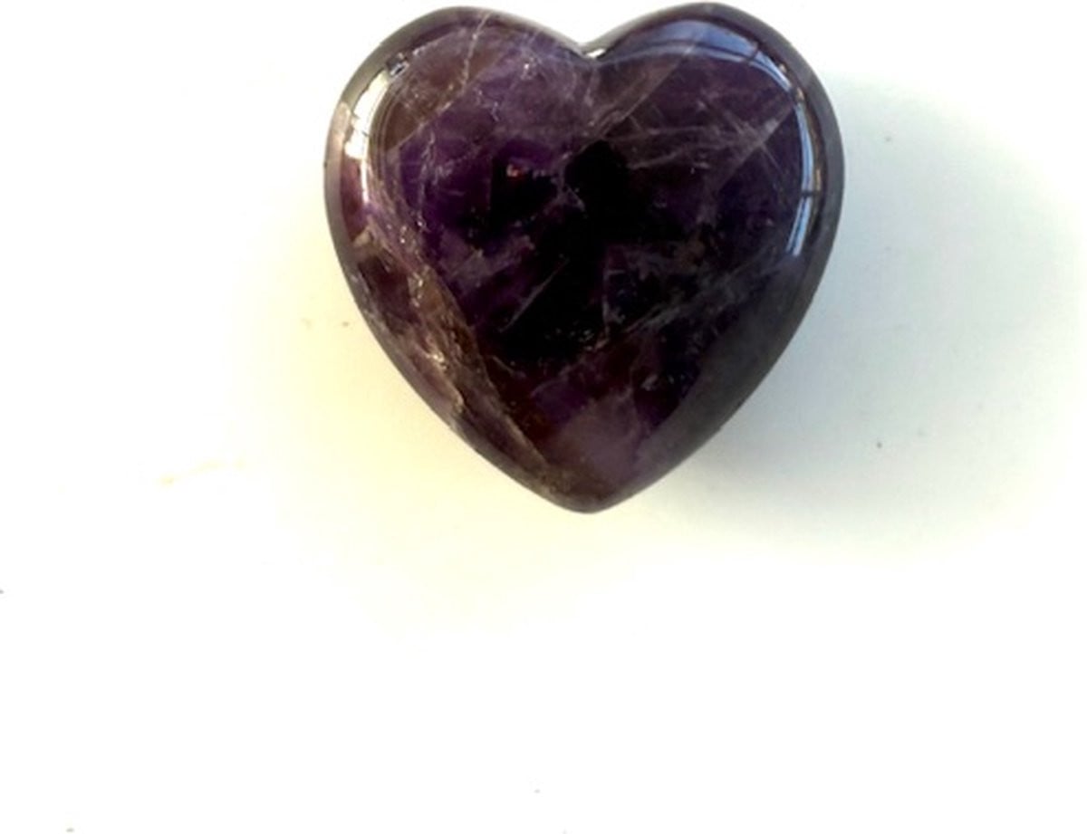Amethist hart - Paars - 3 cm - Edelsteen voor bescherming en zuivering